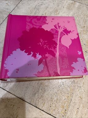 Pink Floral Hardcover Photo Album